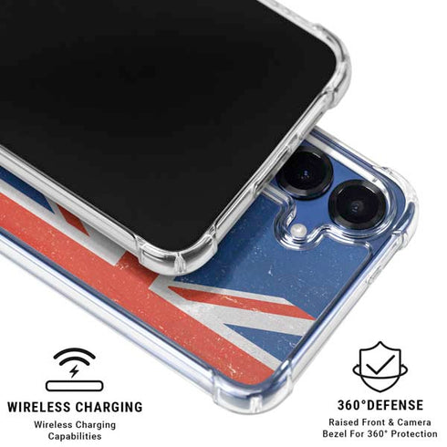New Zealand Flag Distressed Galaxy S25 Plus Clear Case